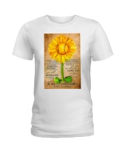 Sunflower To My Granddaughter Ladies T-Shirt thumbnail