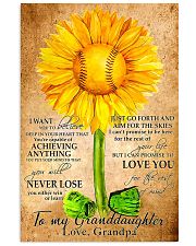 Sunflower To My Granddaughter 11x17 Poster front