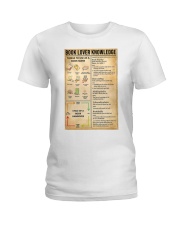 Book Lover Knowledge Ladies T-Shirt thumbnail