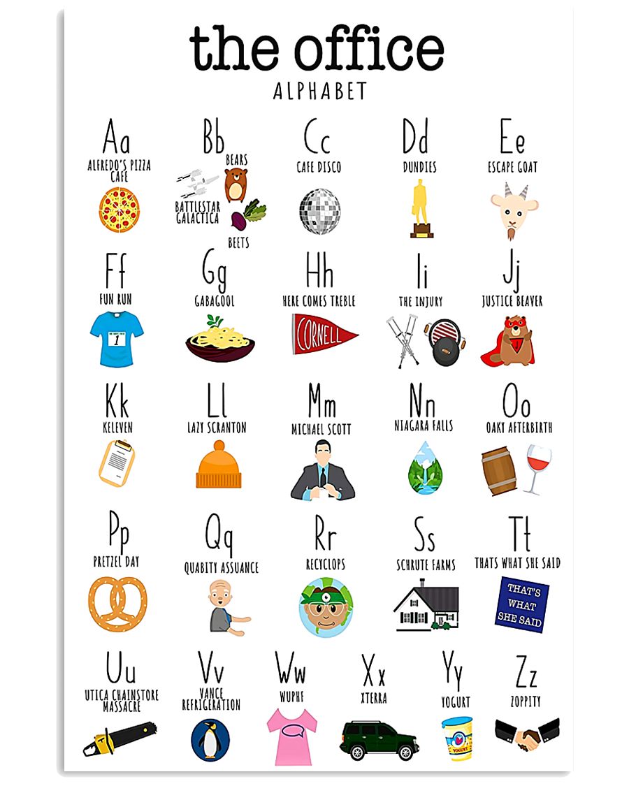 Alphabetical Office 16x24 Poster