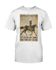 Girl and Into Forest I Go Classic T-Shirt thumbnail
