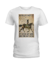 Girl and Into Forest I Go Ladies T-Shirt thumbnail