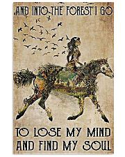 Girl and Into Forest I Go 11x17 Poster front