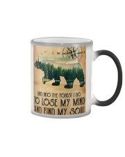 Into The Forest Poster Color Changing Mug tile