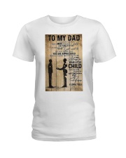 To My Dad I'll Always Be Your Little Boy Ladies T-Shirt tile