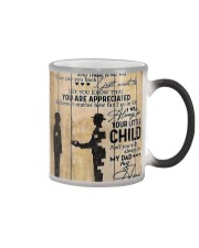 To My Dad I'll Always Be Your Little Boy Color Changing Mug tile