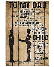 To My Dad I'll Always Be Your Little Boy 11x17 Poster front