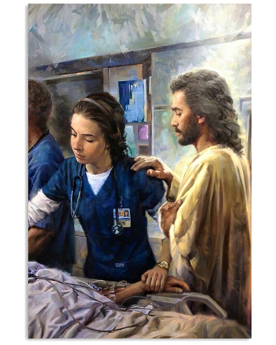 Prayer and Nurse 16x24 Poster