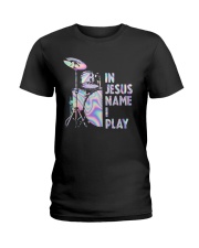 In Jesus Name I Play Ladies T-Shirt tile