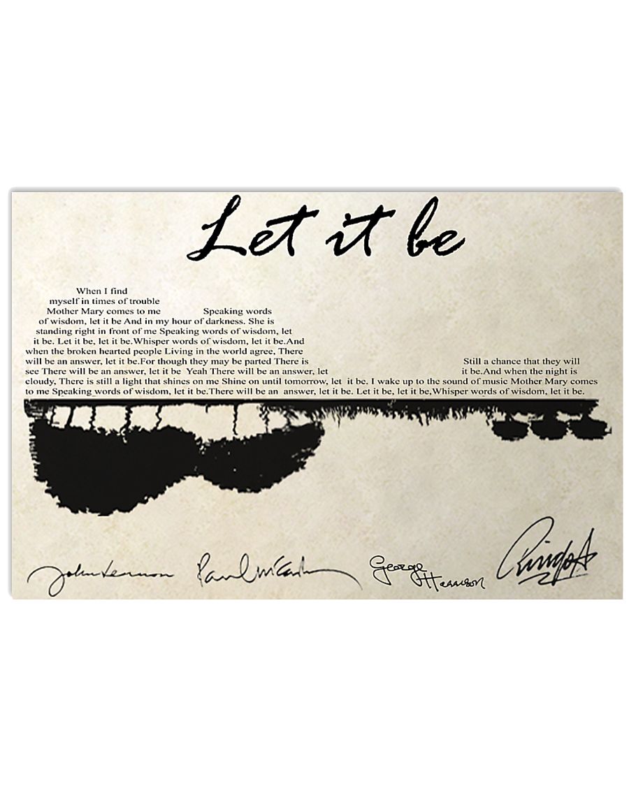 Let It Be 17x11 Poster