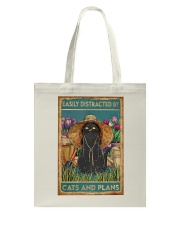 Easily Distracted By Cats And Garden Tote Bag thumbnail