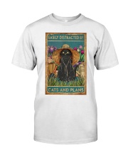Easily Distracted By Cats And Garden Classic T-Shirt thumbnail