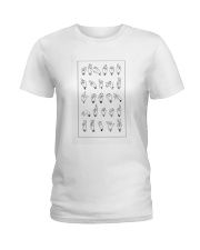 ASL Alphabet Ladies T-Shirt thumbnail