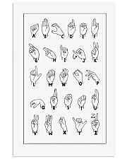 ASL Alphabet 11x17 Poster front