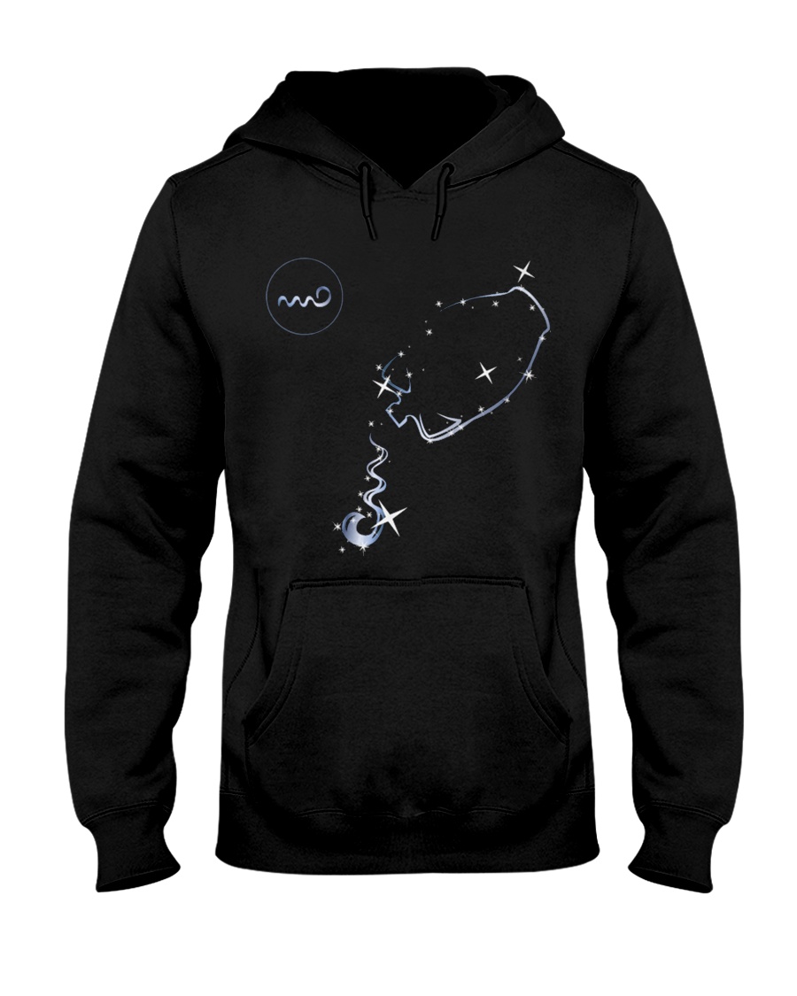 Aquarius Zodiac Sign Hooded Sweatshirt