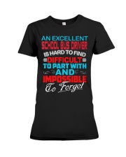 An Excellent School Bus Driver Premium Fit Ladies Tee thumbnail