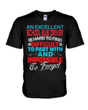 An Excellent School Bus Driver V-Neck T-Shirt thumbnail