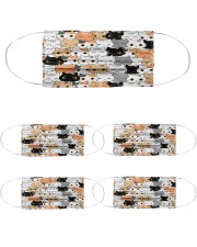 Lovely Cats Cloth Face Mask - 5 Pack front