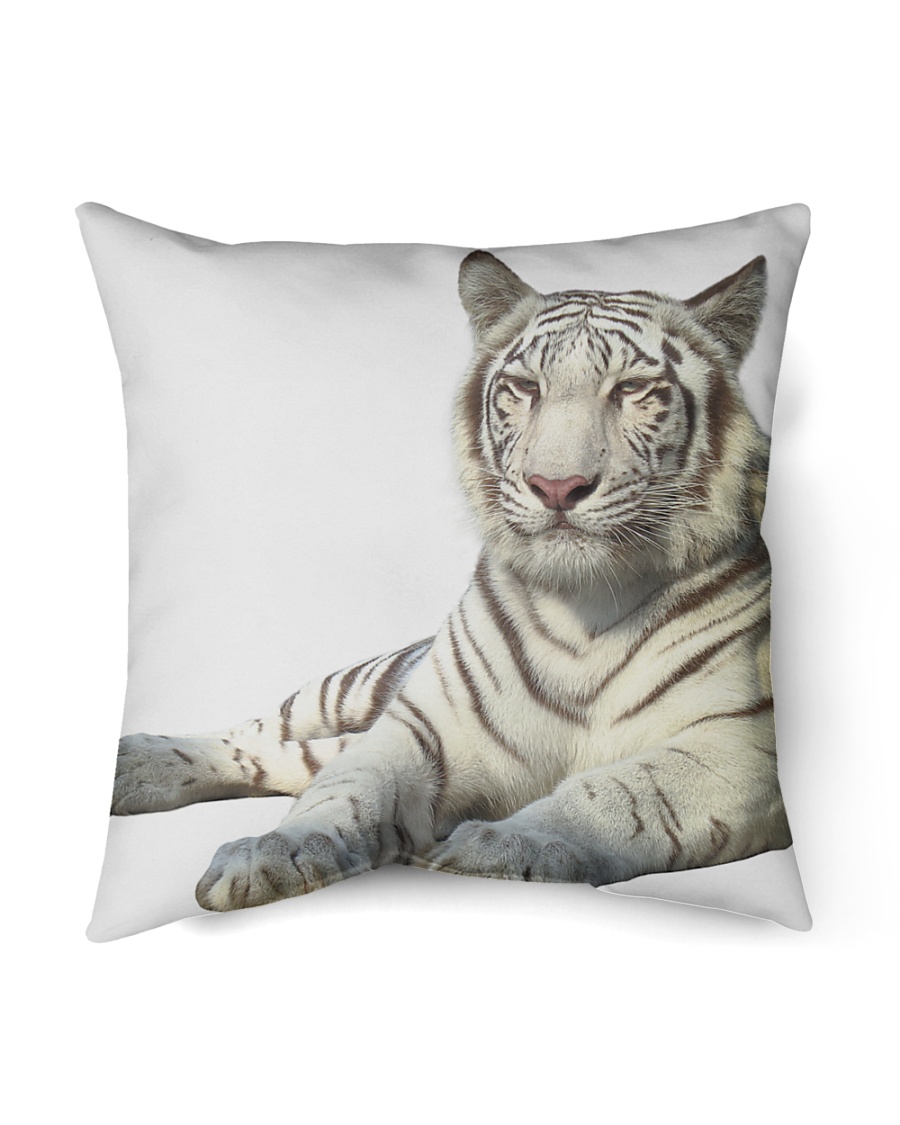 White Tiger Indoor Pillow - 16” x 16”
