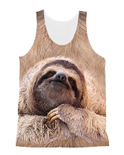 Sloth 3D All-over Unisex Tank thumbnail