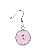 Feeling down Hug a cat - JY Circle Earrings front