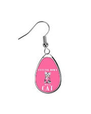 Feeling down Hug a cat - JY Teardrop Earrings thumbnail