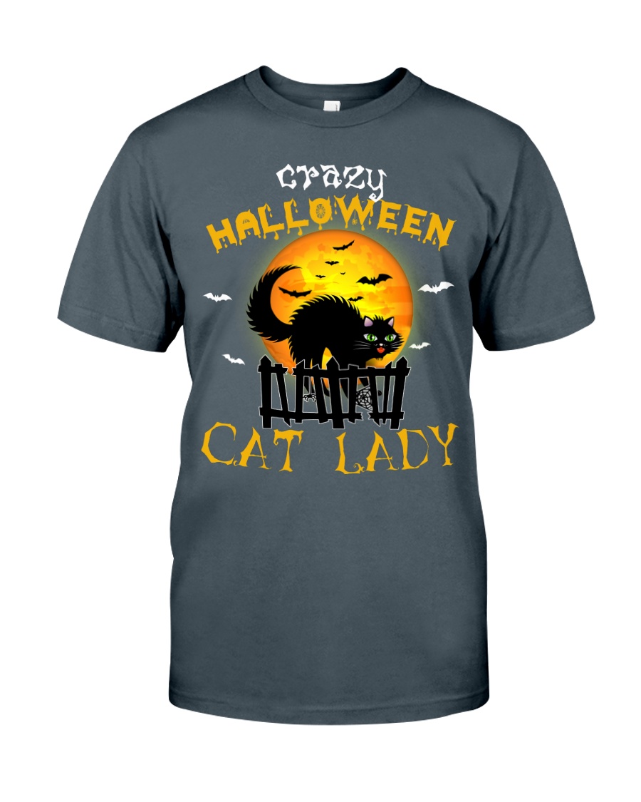 Crazy halloween cat lady - AL Classic T-Shirt