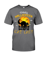 Crazy halloween cat lady - AL Premium Fit Mens Tee thumbnail
