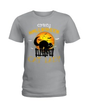 Crazy halloween cat lady - AL Ladies T-Shirt thumbnail