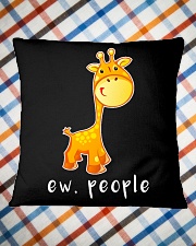 Giraffe ew people - HL Square Pillowcase aos-pillow-square-front-lifestyle-26