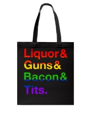 LGBT Liquor Bacon Tote Bag tile
