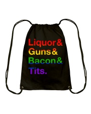 LGBT Liquor Bacon Drawstring Bag tile
