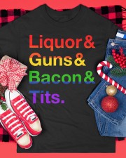 LGBT Liquor Bacon Classic T-Shirt custom-t-shirts-classic-lifestyle-front-357