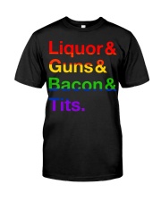 LGBT Liquor Bacon Premium Fit Mens Tee tile