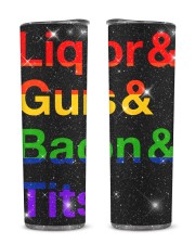 LGBT Liquor Bacon Glitter Tumbler tile