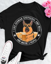 I like German Shepherds and beer Classic T-Shirt apparel-classic-tshirt-lifestyle-front-192