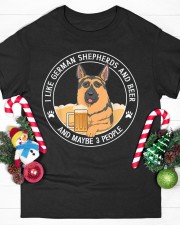 I like German Shepherds and beer Classic T-Shirt custom-t-shirts-classic-lifestyle-front-358