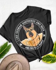 I like German Shepherds and beer Classic T-Shirt custom-t-shirts-classic-lifestyle-front-459