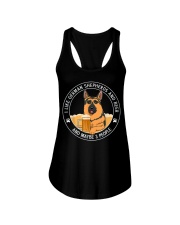 I like German Shepherds and beer Ladies Flowy Tank tile