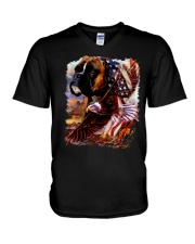 I Love Boxer V-Neck T-Shirt tile
