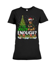 Is This Jolly Enough Dachshund Premium Fit Ladies Tee tile