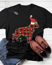 Red Plaid Puppy Lover Santa Christmas Pitbull Classic T-Shirt apparel-classic-tshirt-lifestyle-front-216