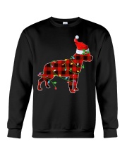 Red Plaid Puppy Lover Santa Christmas Pitbull Crewneck Sweatshirt tile