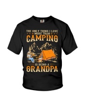 The only thing I love more than camping is being a grandpa Youth T-Shirt tile