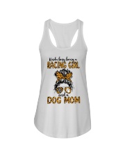 RACING GIRL AND DOG MOM Ladies Flowy Tank tile