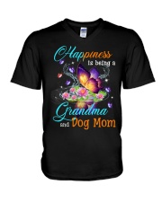GRANDMA AND DOG MOM V-Neck T-Shirt tile