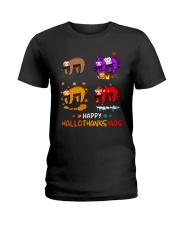SLOTH HALLOTHANKSMAS Ladies T-Shirt tile