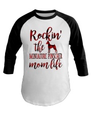 Miniature Pinscher Mom Baseball Tee tile