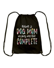 DOG MOM Drawstring Bag tile