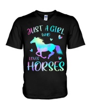 HORSE V-Neck T-Shirt tile